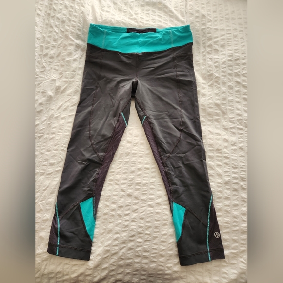 Lululemon cropped running leggings size 6 - Picture 1 of 3